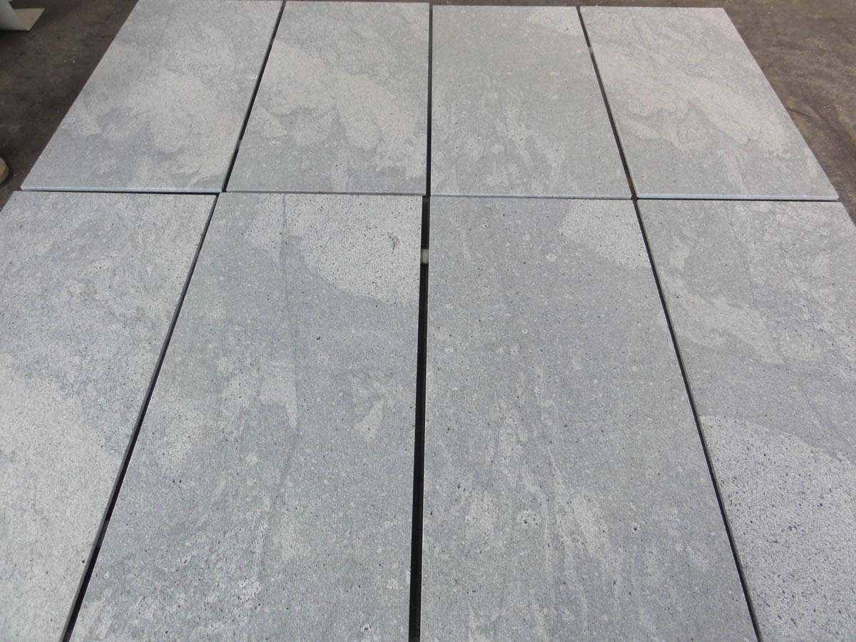 Apartment Complex Patio Pavers by Flamed China Viscount White Granite
