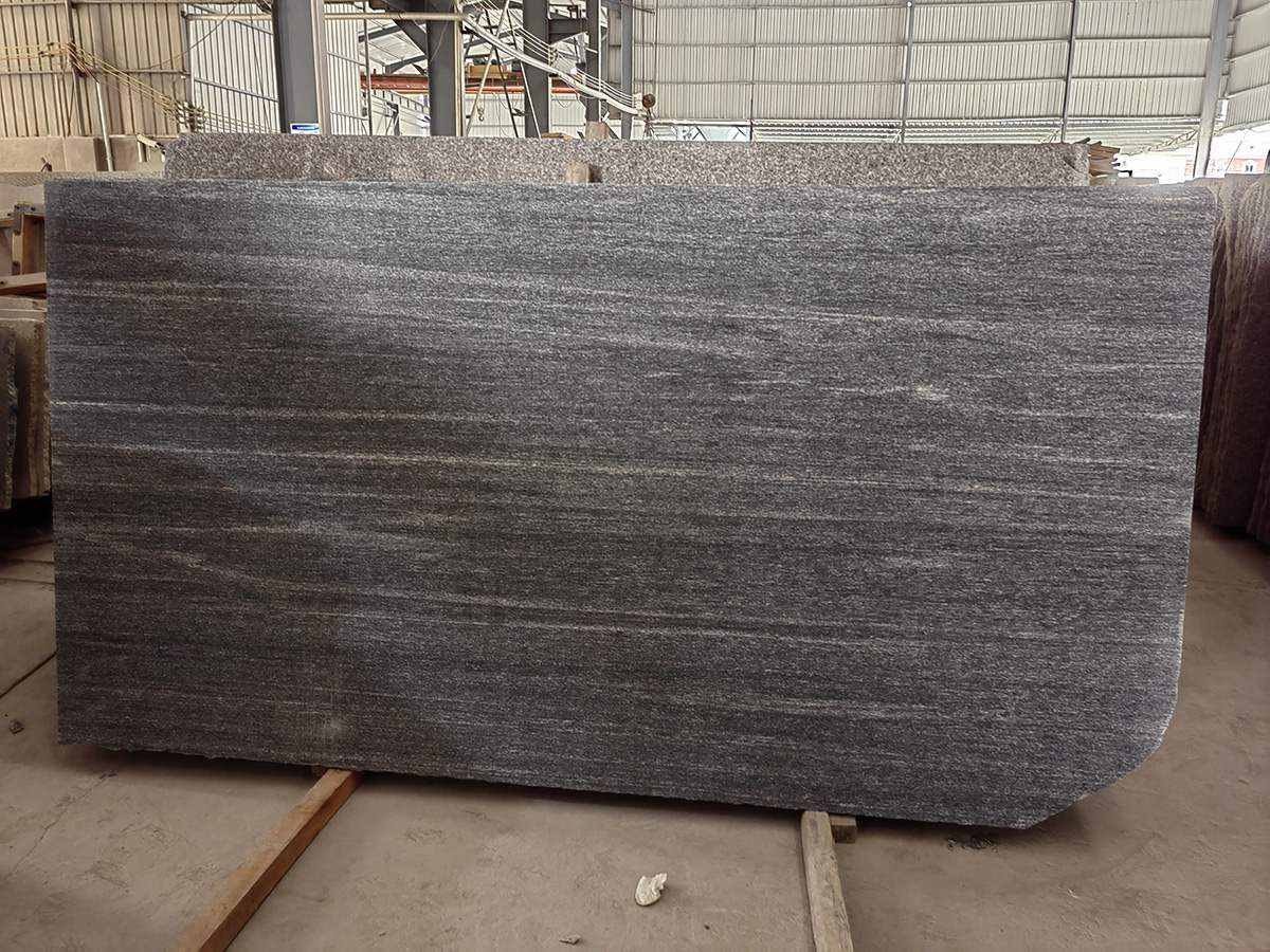 Polished Gangsaw Full Slabs Size China Viscount Grey Granite Slabs 2cm 3cm