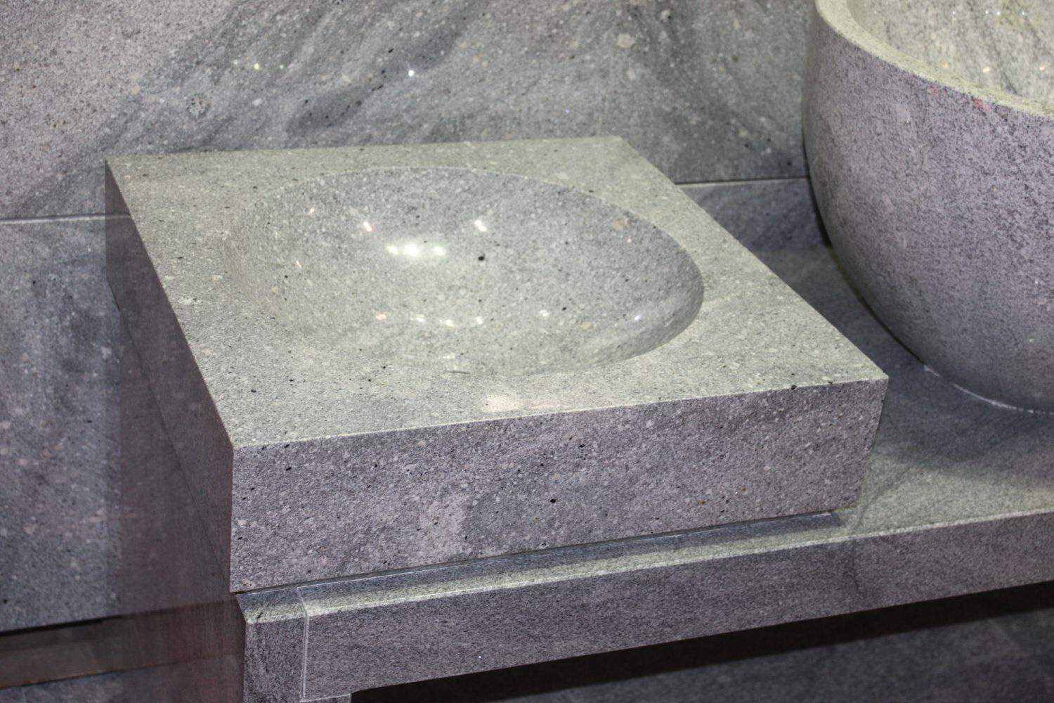 Special Customized Design Polished Viscount White Granite Stone Vanity Bowls