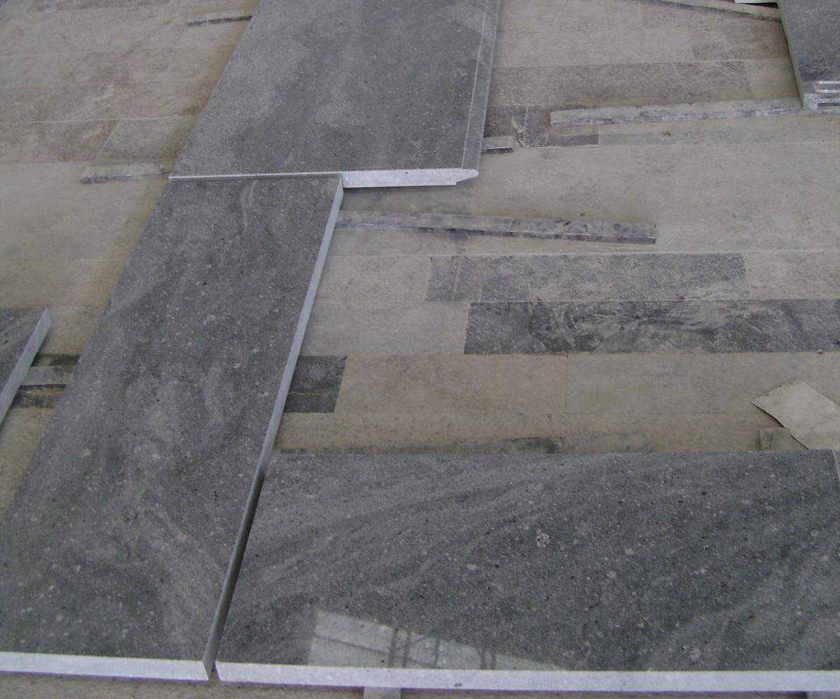 Special Cut to Sizes 3cm Polished China Viscount White Granite Cope Stone with Dupont Single Edge
