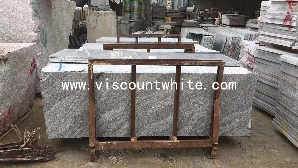 Random Size Polished Slabs China Viscount White Granite In Thickness 2cm